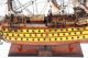 Painted Hms Victory 1744 Wooden Tall Ship Model 30 