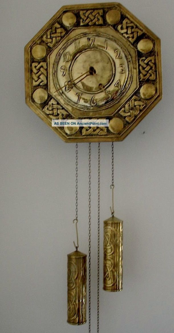 Arts And Crafts Art Nouveau Glasgow School Celtic Motif Wall Clock Arts & Crafts Movement photo