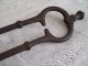Antique Cast Iron Victorian Coal Ice Tongs Stove Fireplace Star Heart Primitive Victorian photo 2