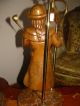 Vtg French Wooden Wood Stasack? Fisherman?figurine Table Lamps Light Fixture Old Chandeliers, Fixtures, Sconces photo 10