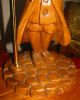 Vtg French Wooden Wood Stasack? Fisherman?figurine Table Lamps Light Fixture Old Chandeliers, Fixtures, Sconces photo 5