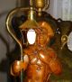 Vtg French Wooden Wood Stasack? Fisherman?figurine Table Lamps Light Fixture Old Chandeliers, Fixtures, Sconces photo 6