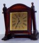 Antique Seth Thomas Desk Budoir Mantel Easel Clock Inlay Working Clocks photo 2