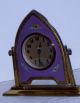 Antique Sessions Gothic Floral Desk Budoir Mantel Easel Clock Working Clocks photo 2