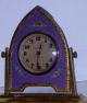 Antique Sessions Gothic Floral Desk Budoir Mantel Easel Clock Working Clocks photo 6