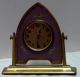 Antique Sessions Gothic Floral Desk Budoir Mantel Easel Clock Working Clocks photo 7