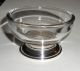 Vintage Small Glass Serving Bowl With Sterling Base Ca 1930 - 40 ' S 3 Inch Diameter Bowls photo 2