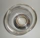Vintage Small Glass Serving Bowl With Sterling Base Ca 1930 - 40 ' S 3 Inch Diameter Bowls photo 3