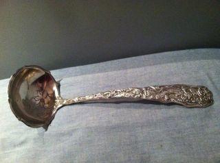 Gorham Antique Aesthetic Sterling Silver Hizen Japanese Large Ladle 11.  8 