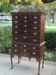Walnut Queen Anne Highboy Completely Hand Made Post-1950 photo 8