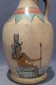 Halls Of The Ancients Pharaoh Water Jug Painted By Geo.  E Clark Dec.  25 1904 Ymca Egyptian photo 1