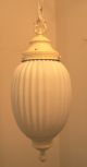 Vintage Retro 1960s Swag Egg - Shell Glass Globe Lantern Chandelier Light Fixture Chandeliers, Fixtures, Sconces photo 4