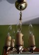 Antique Brass Petite Framburg Victorian 6 Light Chandelier Chandeliers, Fixtures, Sconces photo 4