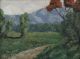 French Or California Impressionist Landscape Oil Painting By Cales/ 20th Century Arts & Crafts Movement photo 1