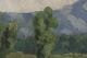 French Or California Impressionist Landscape Oil Painting By Cales/ 20th Century Arts & Crafts Movement photo 7
