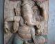 Antique Ganesha Statue Hand Made Wood Carving From South India India photo 3