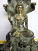 Tibet Bronze Statue Buddha Tara Nagarjuna And Dragon Statue Gilded Buddha photo 6