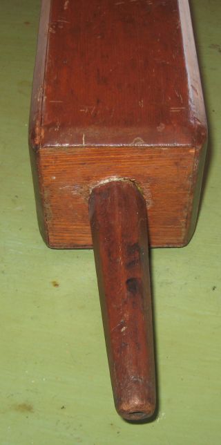 Early To Old Vintage Primitive Hand Carved Wood Wooden Bellows photo