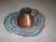 Antique 2 Gal.  English Copper Ale Pitcher Lead Stamp 