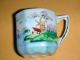 Vintage Miniature Occupied Japan Handpainted Teacup And Saucer Cups & Saucers photo 3