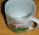 Vintage Miniature Occupied Japan Handpainted Teacup And Saucer Cups & Saucers photo 5