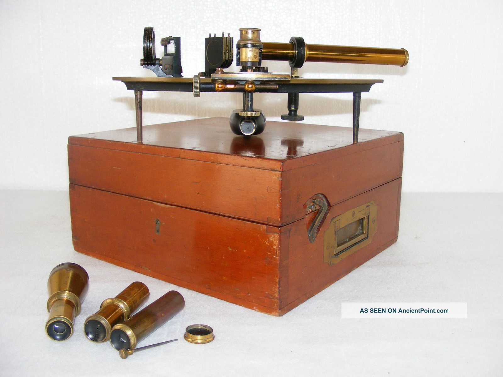 19th C.  Brass Sextant By T.  L.  Ainsley Of Cardiff Other photo