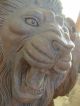 Solid 100% Natural Marble Block Hand Carved Estate Life Size Lion Pair Statues Other photo 9