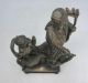 D463: Real Old Japanese Wood Carving Kannon With Child Statue W/fantastic Work Statues photo 3