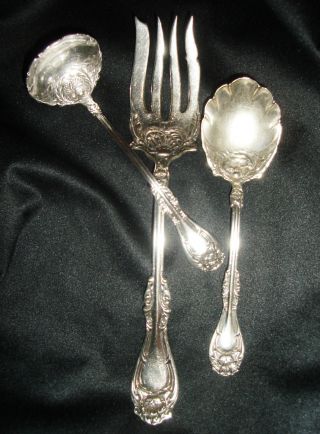 Antique Rogers Silver Serving Pieces,  Hanover,  Exquisite photo