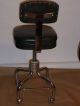 Vintage 1950s Mid - Century Dentist Stool/chair Chrome Base Footrest Casters Post-1950 photo 6