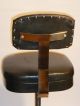 Vintage 1950s Mid - Century Dentist Stool/chair Chrome Base Footrest Casters Post-1950 photo 7