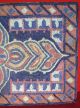 Stunning Antique American Folk Art Nouveau Geometric Design Hooked Rug Yqz Primitives photo 3