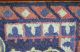 Stunning Antique American Folk Art Nouveau Geometric Design Hooked Rug Yqz Primitives photo 7
