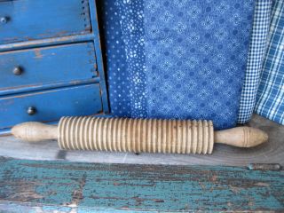 Antique Wood Shaker Rolling Pin Child Size photo