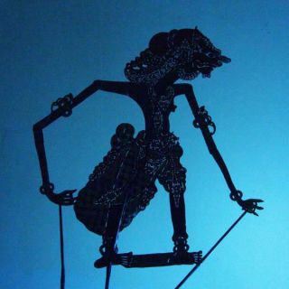 Wayang Kulit Indonesian Schattenspielfigur Marionette Shadow Puppet Jawa Db45 photo