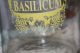 Glass Apothecary Jar Basilicum Clean Yellow Letters Birds Urn Angel Bust Bottles & Jars photo 2