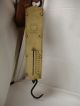 Antique Landers Improved Spring Balance Warranted Brass Hanging Scale To 100 Lbs Scales photo 1