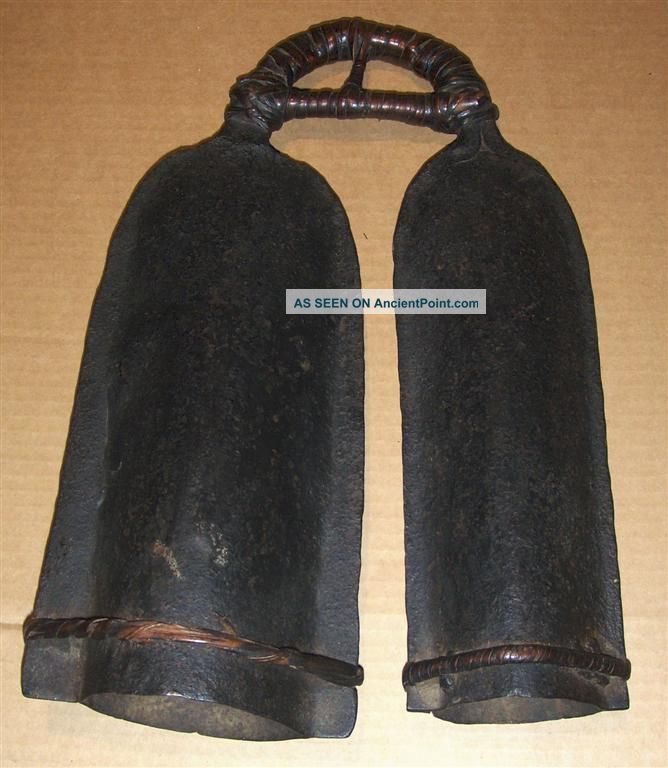 Congo Old African Rattle Double Bell Cloche Afrika D ' Afrique Afrika Kongo Music Other photo