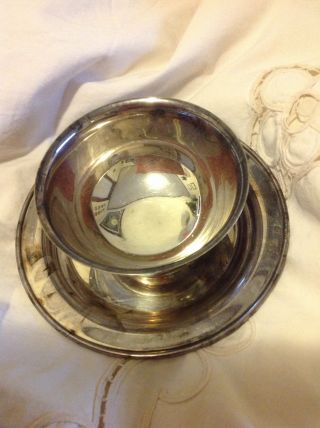 Paul Revere Reproduction Oneida Silverplate Bowl & Plate photo