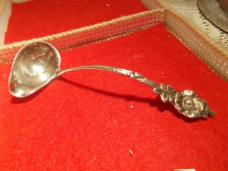 Vintage Reed And Barton Sterling Silver,  Ladle ? Syrup Spoon,  Floral Design photo