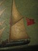 Attributed To Lai Fong Of Calcutta Antique Chinese Master Marine Oil Painting Model Ships photo 5