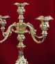 Wallace - Grand Pair 5 Branched Candelabrum,  Extra Heavy Robust Pattern Candlesticks & Candelabra photo 2
