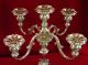 Wallace - Grand Pair 5 Branched Candelabrum,  Extra Heavy Robust Pattern Candlesticks & Candelabra photo 3