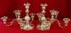 Wallace - Grand Pair 5 Branched Candelabrum,  Extra Heavy Robust Pattern Candlesticks & Candelabra photo 6