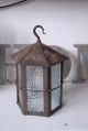Rare Quality Arts & Craft Wrought Iron 6 Angular Lantern Chandeliers, Fixtures, Sconces photo 5
