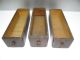 Of Three Antique Old Wood Wooden Sewing Machine Table Drawers Parts Nr Furniture photo 9