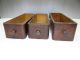 Of Three Antique Old Wood Wooden Sewing Machine Table Drawers Parts Nr Furniture photo 2