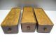 Of Three Antique Old Wood Wooden Sewing Machine Table Drawers Parts Nr Furniture photo 7