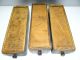 Of Three Antique Old Wood Wooden Sewing Machine Table Drawers Parts Nr Furniture photo 8