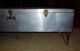 Aluminum Trunk Suitcase Coffee Table W/hairpin Fee.  Embossed Flower Accent On Top Post-1950 photo 4